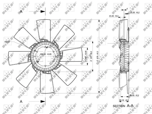 Fan Wheel, engine cooling (WG1721102)