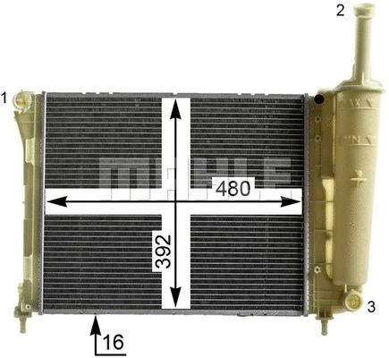 Radiator, engine cooling