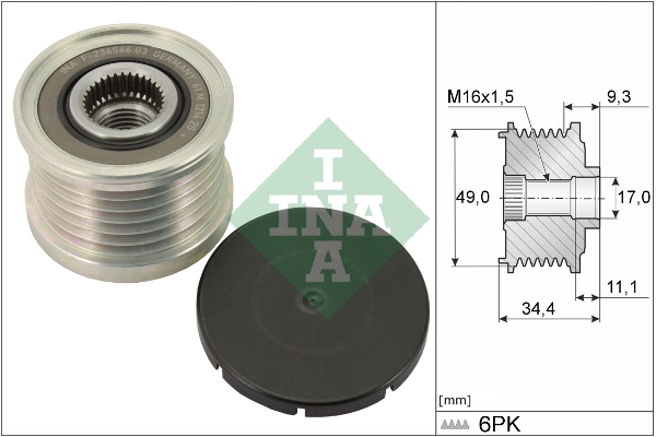 Alternator Freewheel Clutch (WG1253652)