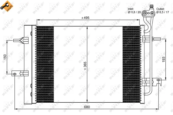 Condenser, air conditioning