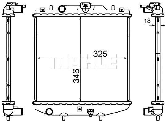 Radiator, engine cooling (WG2183957)