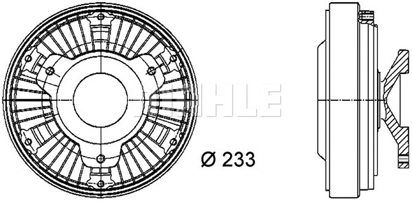 Clutch, radiator fan