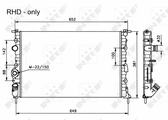 Radiator, engine cooling