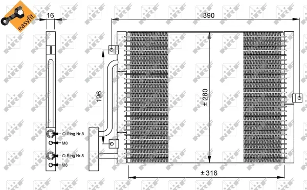 Condenser, air conditioning