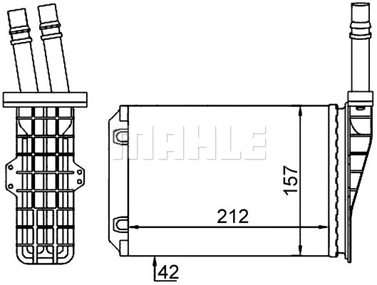 Heat Exchanger, interior heating (WG2180088)