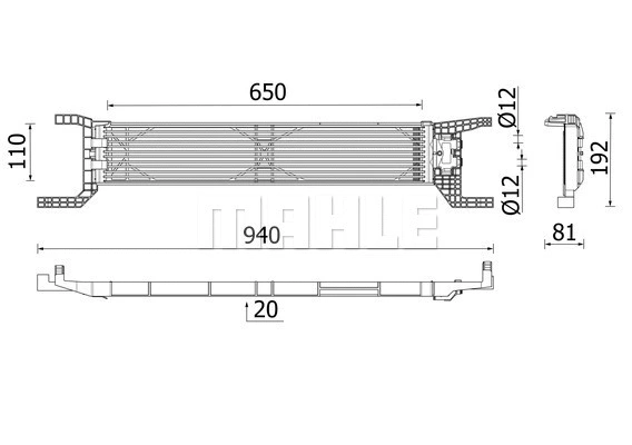 Oil Cooler, automatic transmission (WG2224707)