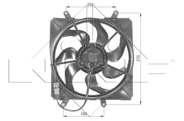 Fan, engine cooling (WG1720155)