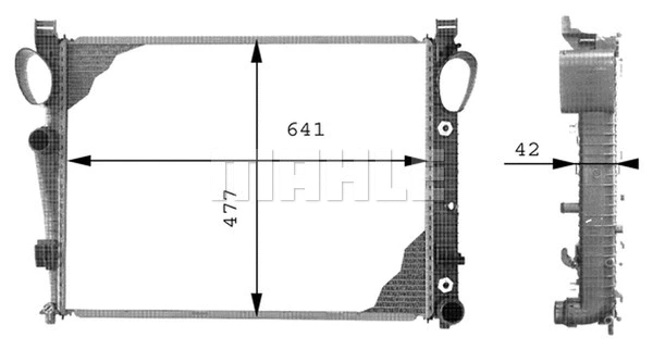 Radiator, engine cooling