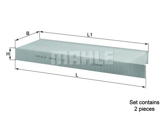 Filter, cabin air (WG1215412)