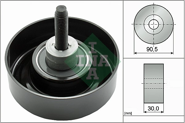 Deflection/Guide Pulley, V-ribbed belt (WG1252950)