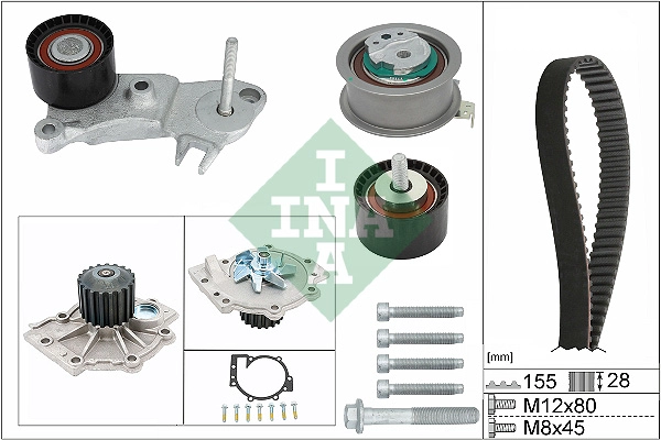 Water Pump & Timing Belt Kit (WG2191566)