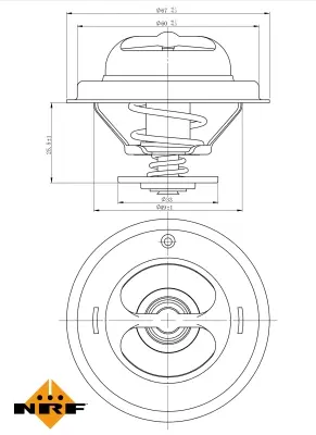 Thermostat, coolant (WG2184742)