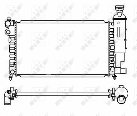 Radiator, engine cooling (WG1723562)