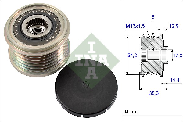 Alternator Freewheel Clutch (WG1253766)