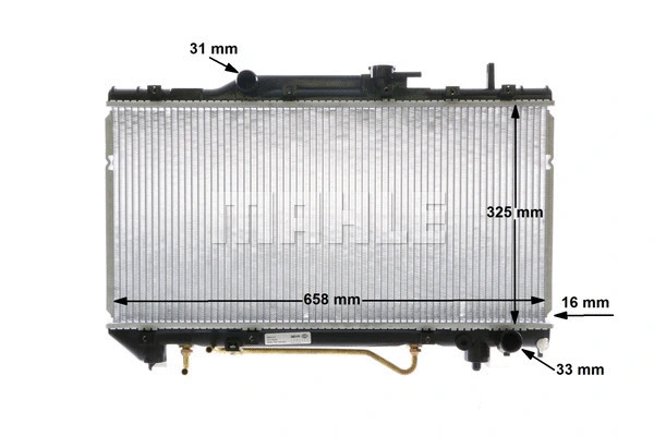 Radiator, engine cooling
