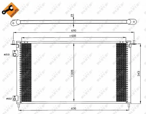 Condenser, air conditioning (WG2161046)