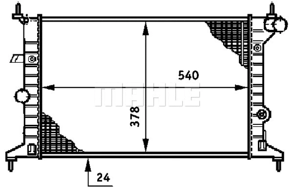 Radiator, engine cooling