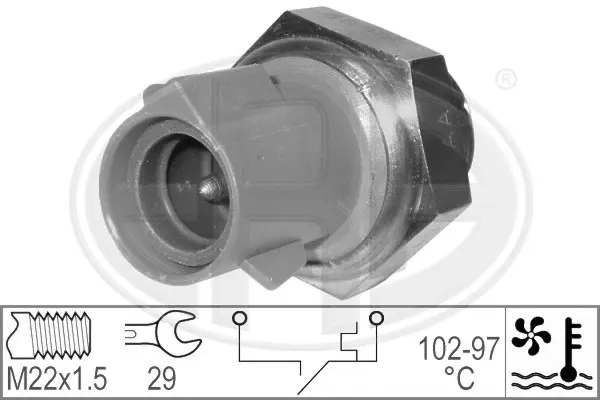 Temperature Switch, radiator fan (WG1777029)