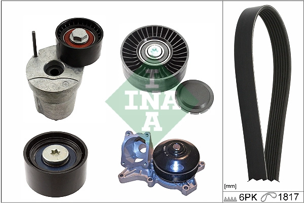 Water Pump + V-Ribbed Belt Kit (WG2112123)