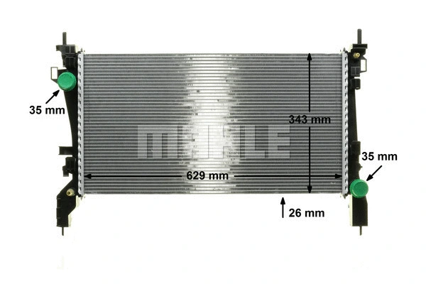 Radiator, engine cooling