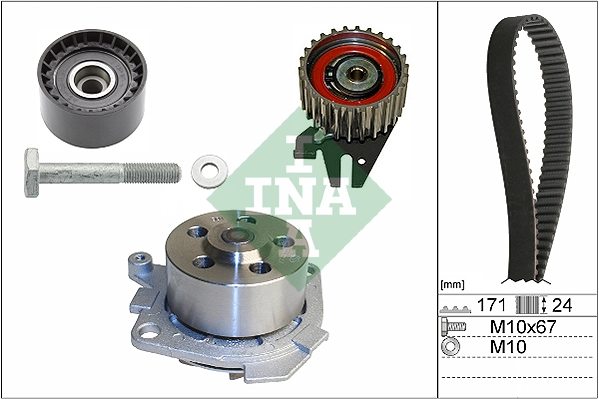 Water Pump & Timing Belt Kit (WG1903333)