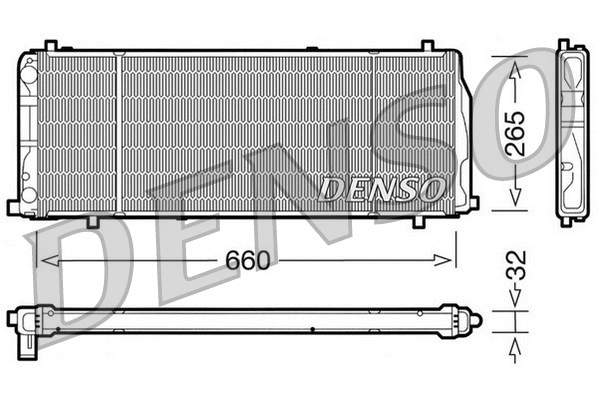 Radiator, engine cooling (WG1918808)