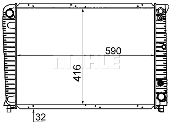Radiator, engine cooling (WG2183861)