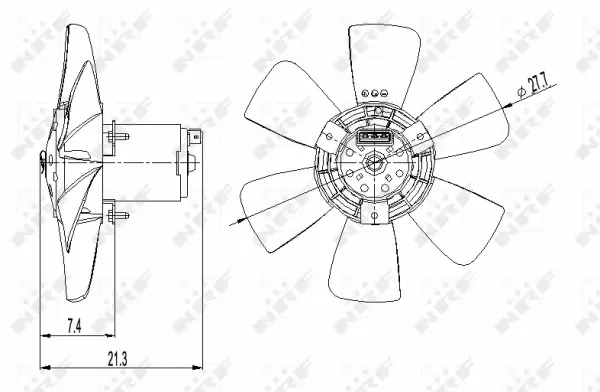 Fan, engine cooling