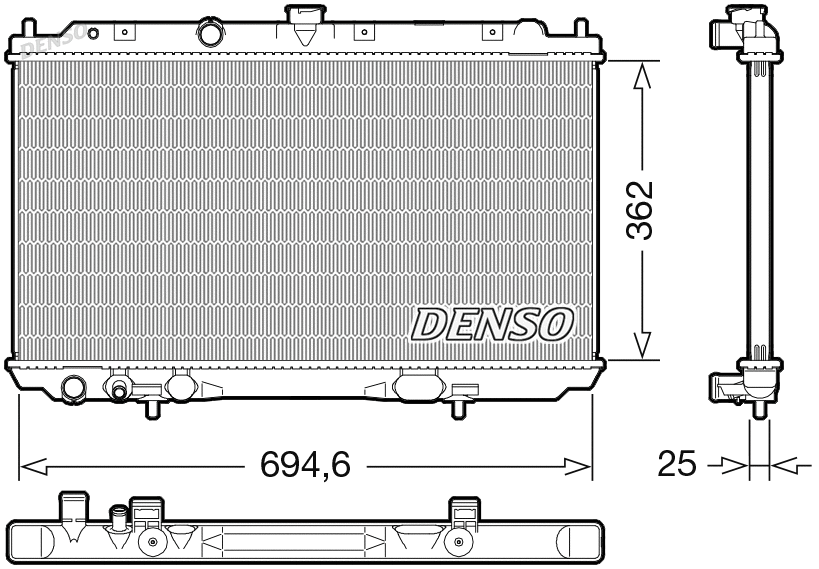 Radiator, engine cooling (WG2270682)