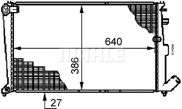 Radiator, engine cooling