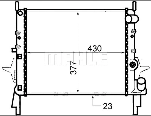 Radiator, engine cooling
