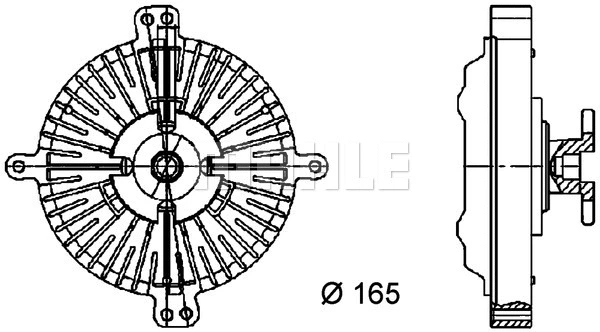 Clutch, radiator fan (WG2180491)