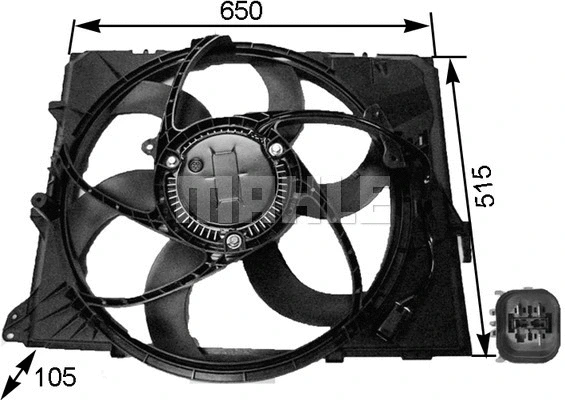 Fan, engine cooling (WG2180629)
