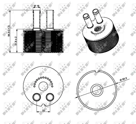 Oil Cooler, engine oil