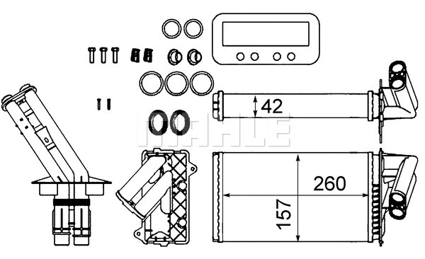 Heat Exchanger, interior heating (WG2179975)