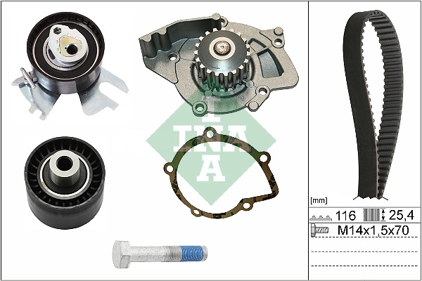 Water Pump & Timing Belt Kit (WG1251812)