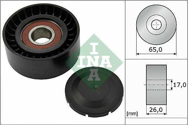 Deflection/Guide Pulley, V-ribbed belt (WG1253067)