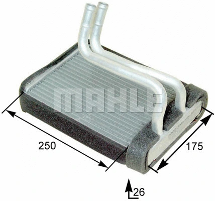 Heat Exchanger, interior heating (WG2180050)