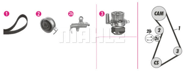 Water Pump & Timing Belt Kit (WG2182226)