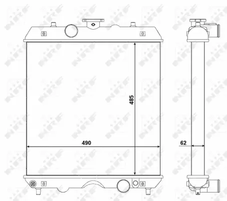 Radiator, engine cooling