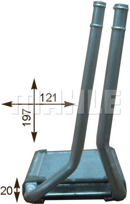 Heat Exchanger, interior heating (WG2180081)