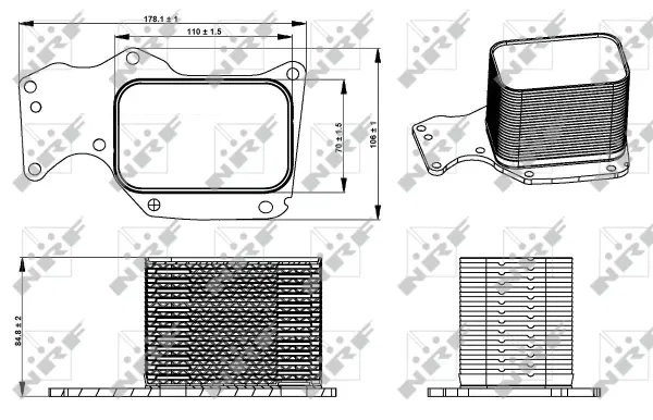 Oil Cooler, engine oil
