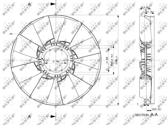 Fan Wheel, engine cooling