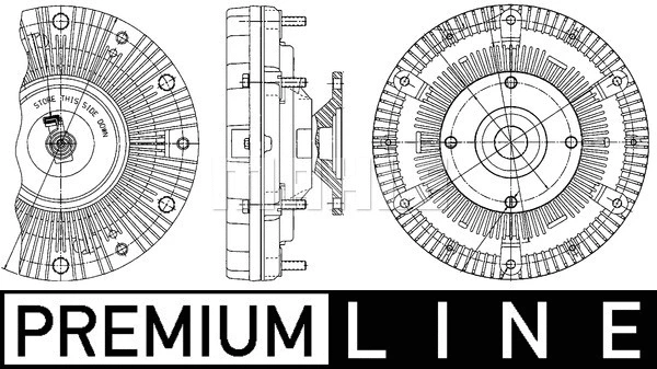 Clutch, radiator fan