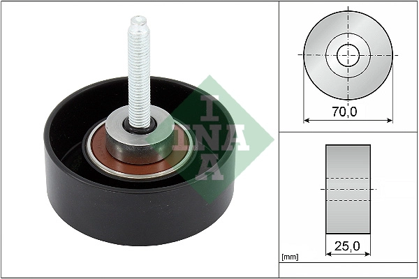 Deflection/Guide Pulley, V-ribbed belt (WG1253054)