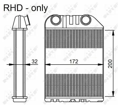 Heat Exchanger, interior heating (WG2162043)