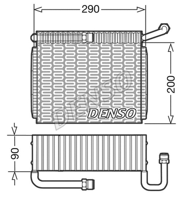 Evaporator, air conditioning (WG1918253)
