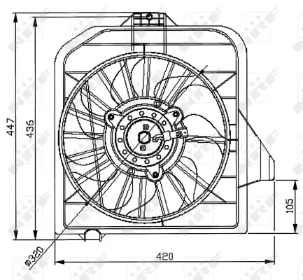 Fan, engine cooling (WG1720134)
