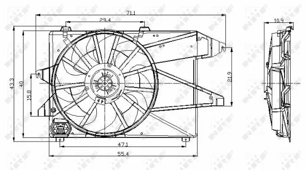 Fan, engine cooling