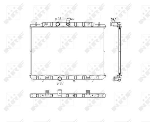 Radiator, engine cooling (WG1722581)
